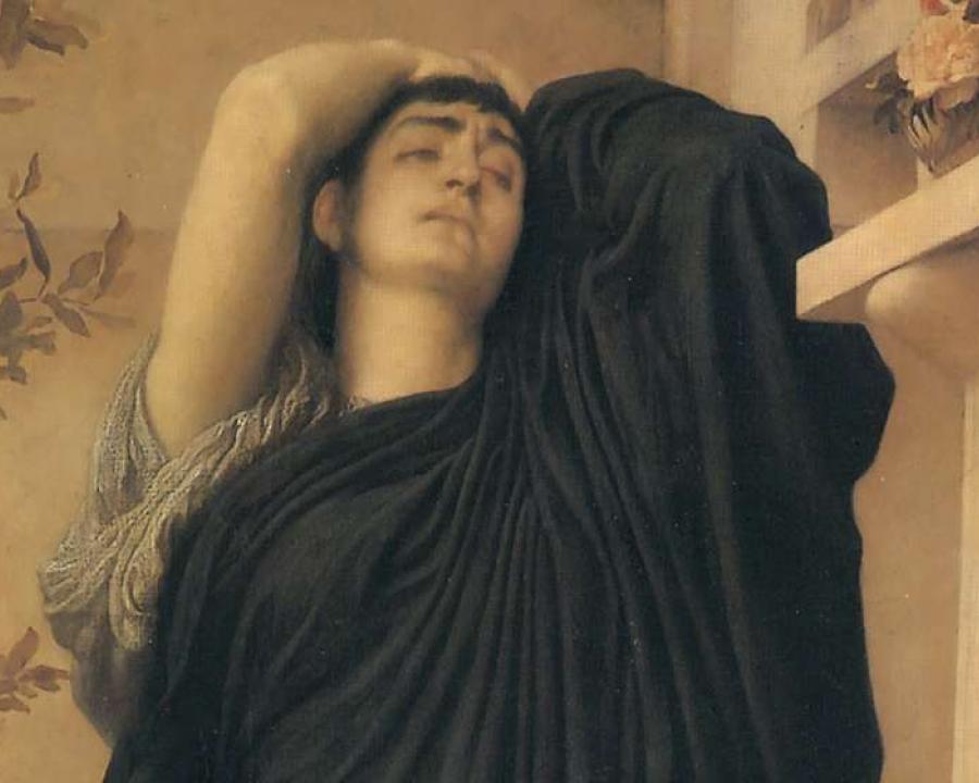 Electra a la tomba d'Agamèmnon, Frederic Leighton, 1869