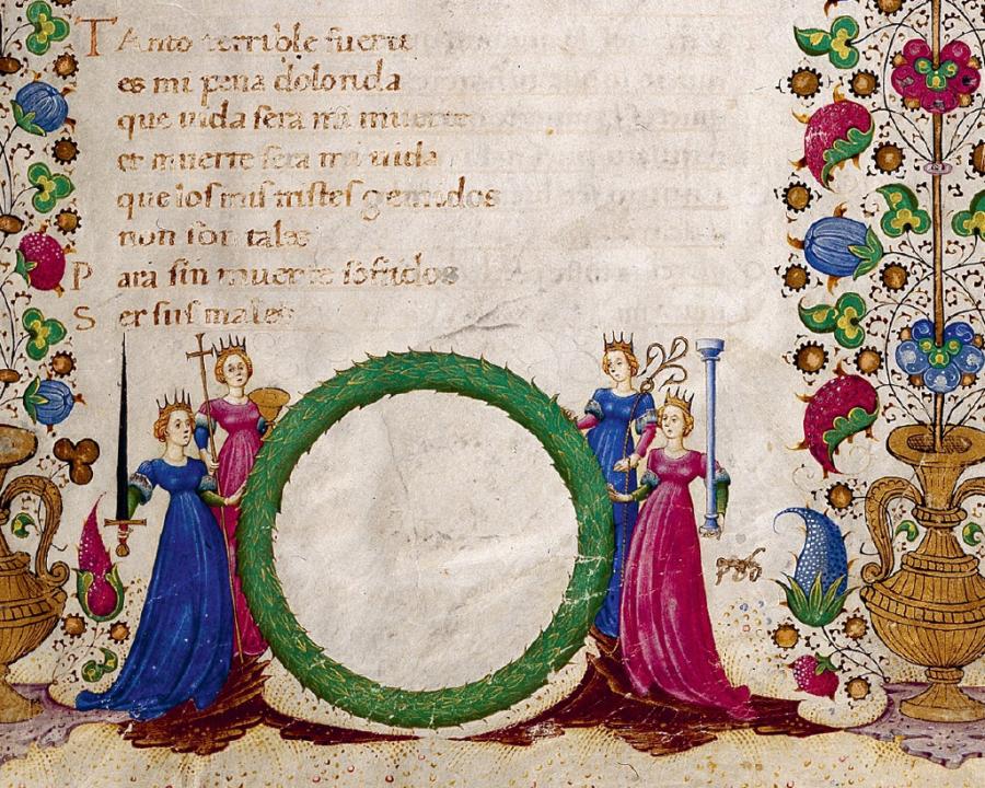 Manuscrito del Cancionero de Stúñiga, siglo XV